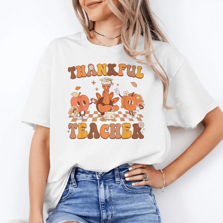 Thankful Teacher Retro Groovy Thanksgiving Fall Women Men Unisex T-Shirt, Groovy Teacher Shirts, funny gift Thankful Teacher Retro Groovy Thanksgiving Fall Women Men Unisex T-Shirt, Groovy Teacher Shirts, funny gift
