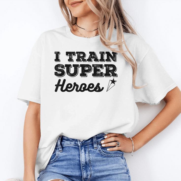 I Train Superheroes For Teacher Coach Men Women Unisex T-Shirt, funny gift I Train Superheroes For Teacher Coach Men Women Unisex T-Shirt, funny gift