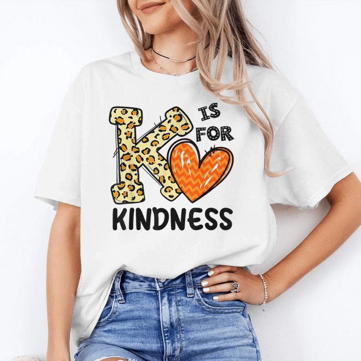 Unity Day K Is For Kindness Anti Bullying Orange Teacher Men Women Kids Unisex T-Shirt, funny gift