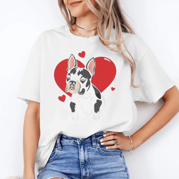 Valentine's Day Boston Terrier Heart Unisex T-Shirt, funny gift