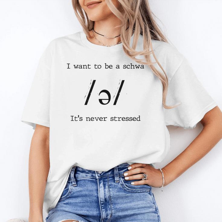 I Want To Be A Schwa It's Never Stressed Reading Teacher For Men Girls Kids Unisex T-Shirt, funny gift I Want To Be A Schwa It's Never Stressed Reading Teacher For Men Girls Kids Unisex T-Shirt, funny gift