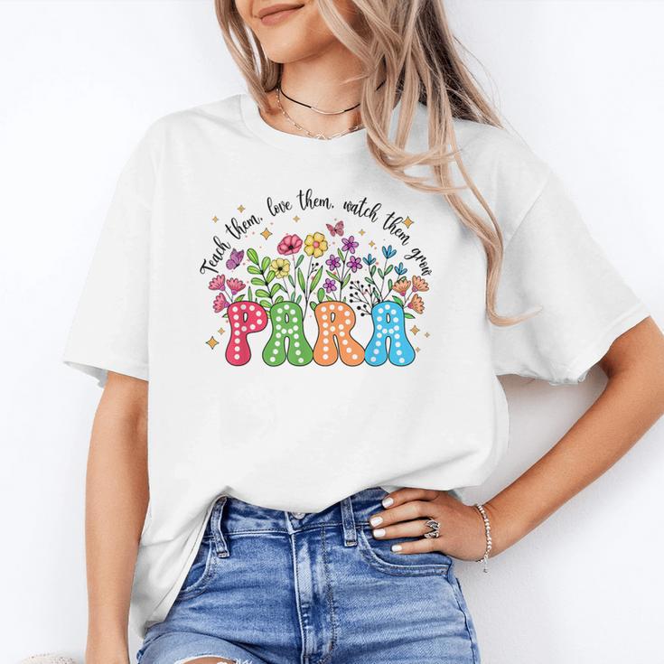 Wildflower Para Floral Paraprofessional Paraeducator Teacher Unisex T-Shirt, funny gift Wildflower Para Floral Paraprofessional Paraeducator Teacher Unisex T-Shirt, funny gift