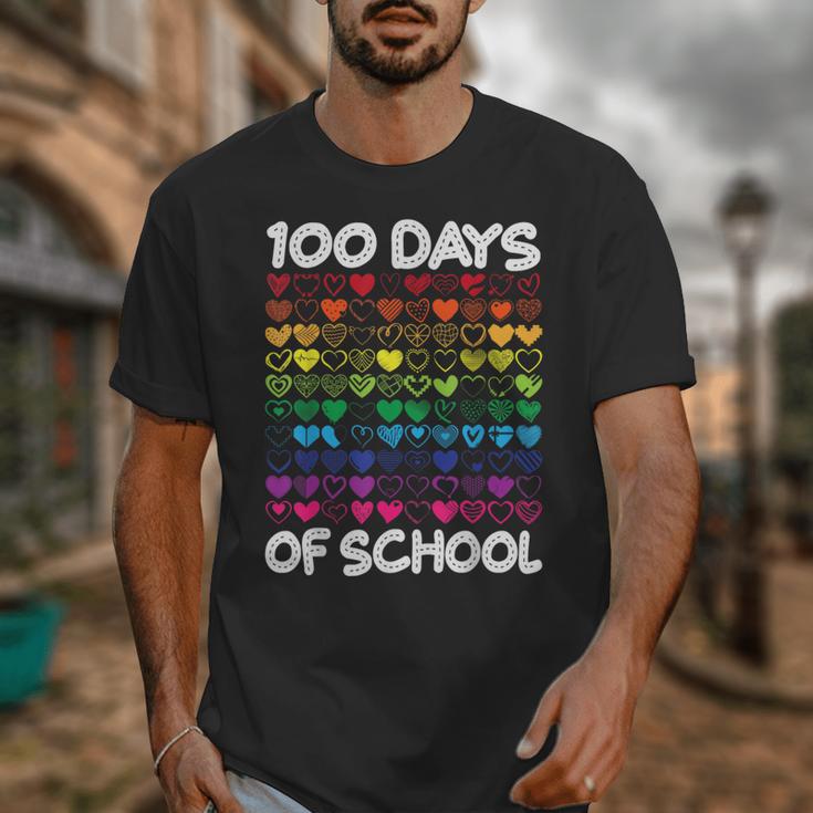 100 Days Of School Heart Love Teacher Or Student 100th Day Unisex T-Shirt, funny design 100 Days Of School Heart Love Teacher Or Student 100th Day Unisex T-Shirt, funny design