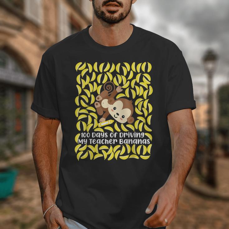 100th Day Of School Teacher Monkey Pun Banana For Men Women Girls Kids Unisex T-Shirt, funny design