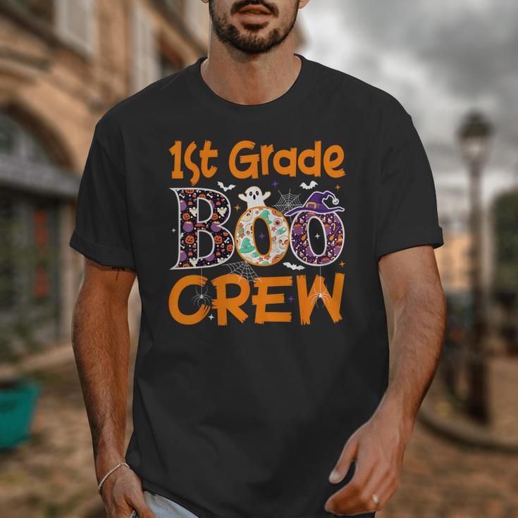1st Grade Boo Crew First Grade Halloween Teacher Unisex T-Shirt, First Grade Teacher Gifts, funny design