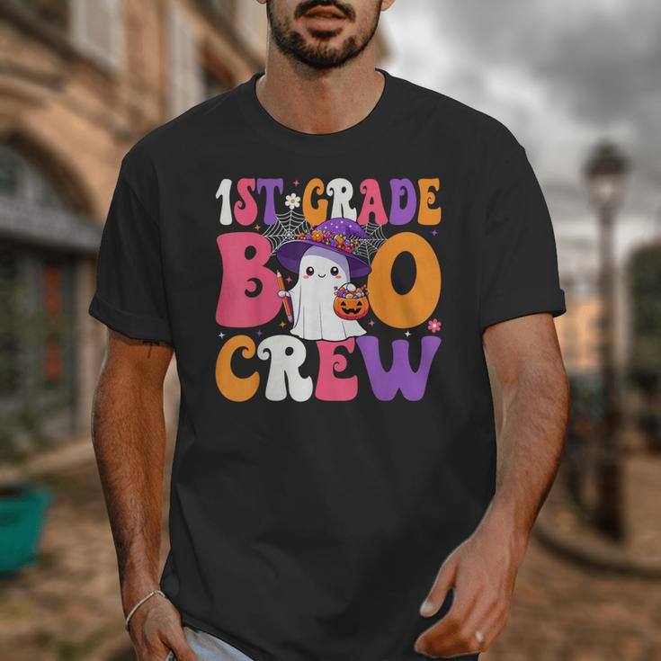 1st Grade Boo Crew Halloween First Grade Halloween Teacher Unisex T-Shirt, First Grade Teacher Gifts, funny design