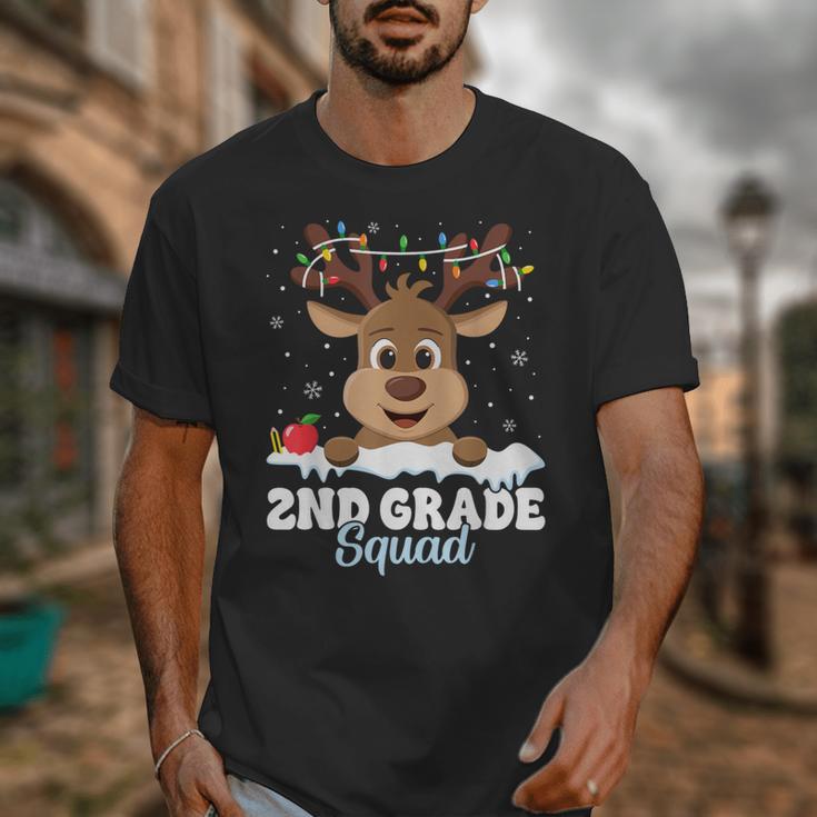 2nd Grade Teacher Christmas Second Grade Squad Reindeer Xmas For Men Women Kids Unisex T-Shirt, 2nd Grade Teacher Gifts, funny design