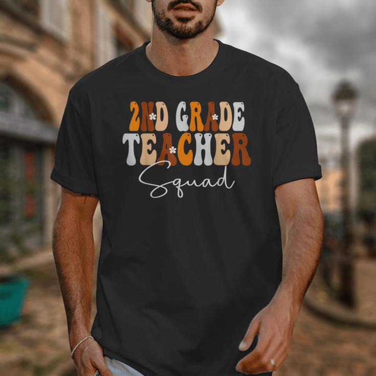 2nd Grade Teacher Squad Cute Women Groovy Fall Autumn Lovers Unisex T-Shirt, Groovy Teacher Gifts, 2nd Grade Teacher Gifts, funny design 2nd Grade Teacher Squad Cute Women Groovy Fall Autumn Lovers Unisex T-Shirt, Groovy Teacher Gifts, 2nd Grade Teacher Gifts, funny design