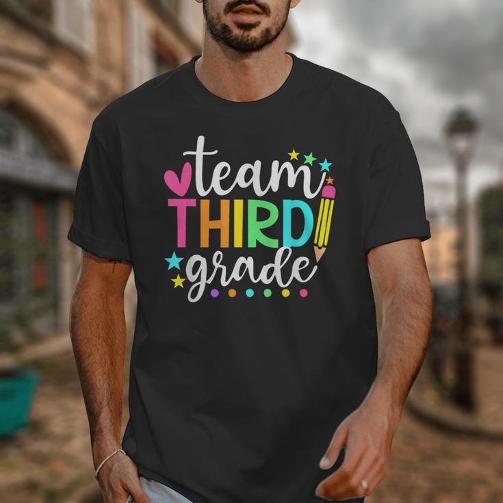 3rd Grade Team Pencil Teacher Student Back To School Girls Unisex T-Shirt, funny design