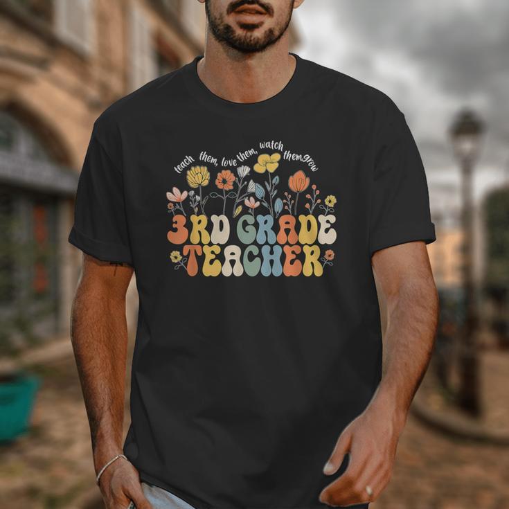 3rd Third Grade Teacher Appreciation Teaching Wildflowers Unisex T-Shirt, funny design 3rd Third Grade Teacher Appreciation Teaching Wildflowers Unisex T-Shirt, funny design