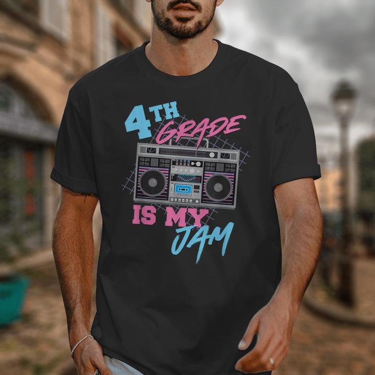 4th Grade Is My Jam Vintage 80s Boombox Teacher Student Unisex T-Shirt, 4th Grade Teacher Gifts, funny design