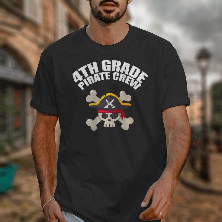 4th Grade Pirate Crew Halloween Costume Cool Teacher Student Unisex T-Shirt, 4th Grade Teacher Gifts, funny design