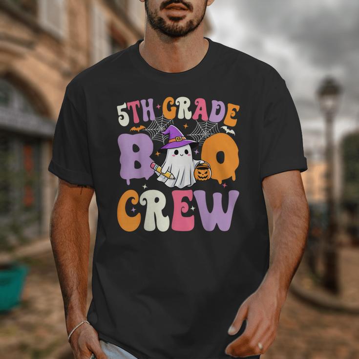 5th Grade Boo Crew Spooky Fifth Grade Halloween Teacher Unisex T-Shirt, funny design