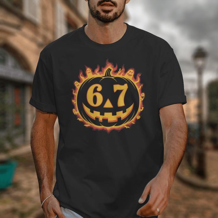 6 7 Meme Halloween Pumpkin Costume For Student Teacher Unisex T-Shirt, funny design 6 7 Meme Halloween Pumpkin Costume For Student Teacher Unisex T-Shirt, funny design
