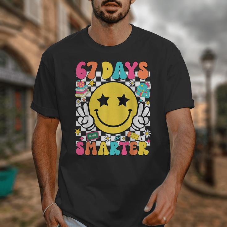 67th Day Of School Shirt 67 Days Smarter Teacher Boy Girls Unisex T-Shirt, funny design