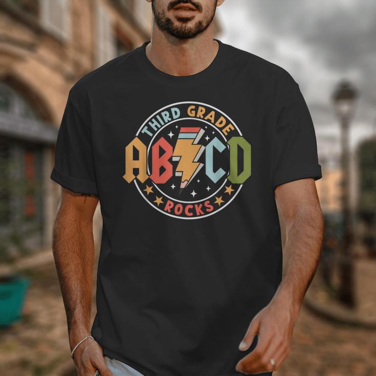 ABCD 3rd Grade Rocks Pencil Lightning Teachers Rock Boys Unisex T-Shirt, funny design ABCD 3rd Grade Rocks Pencil Lightning Teachers Rock Boys Unisex T-Shirt, funny design