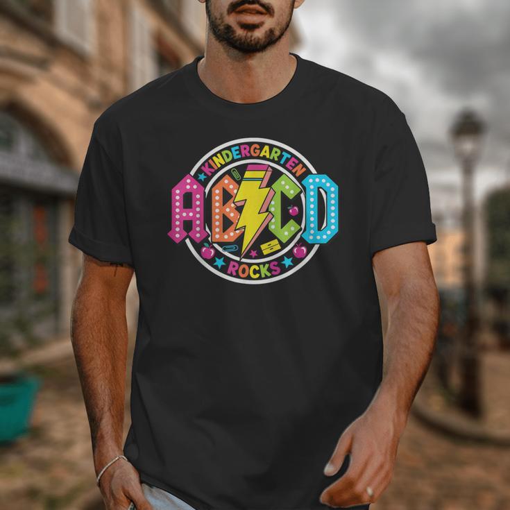 ABCD Kindergarten Rocks Back To School Teachers Students Unisex T-Shirt, funny design ABCD Kindergarten Rocks Back To School Teachers Students Unisex T-Shirt, funny design