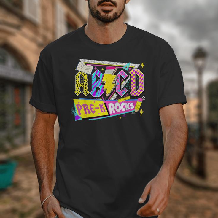 ABCD Pre-K Rocks Back To School PreK Kindergarten Teacher Unisex T-Shirt, funny design