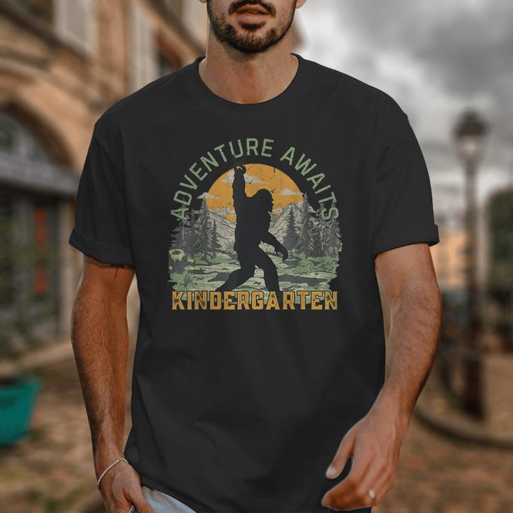 Adventure Awaits Bigfoot Teacher Kindergarten Back To School Unisex T-Shirt, funny design