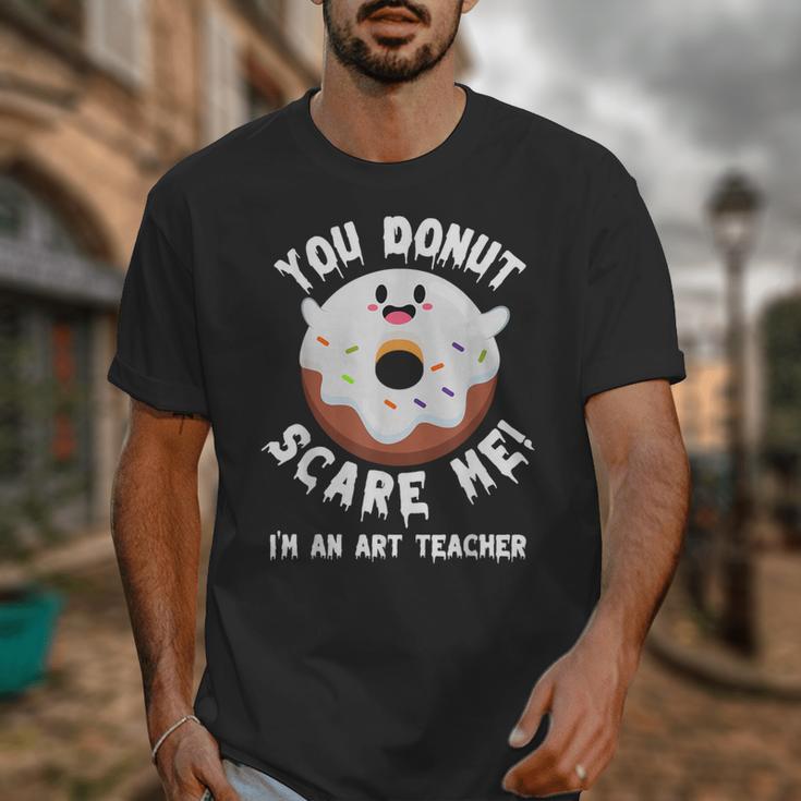 Art Teacher Halloween Donut Lover Costume Kawaii Monster Unisex T-Shirt, funny design