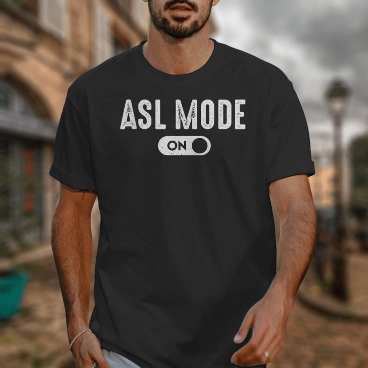 ASL Mode Sign Language Deaf ASL Teacher Unisex T-Shirt, funny design