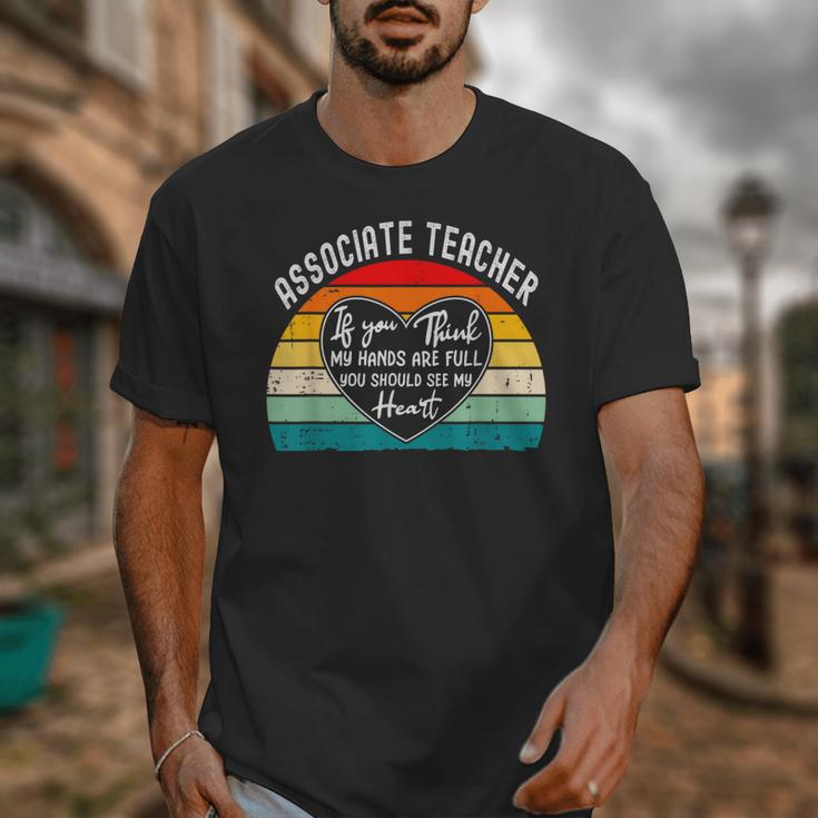 Associate Teacher If You Think My Hands Are Full Unisex T-Shirt, funny design Associate Teacher If You Think My Hands Are Full Unisex T-Shirt, funny design