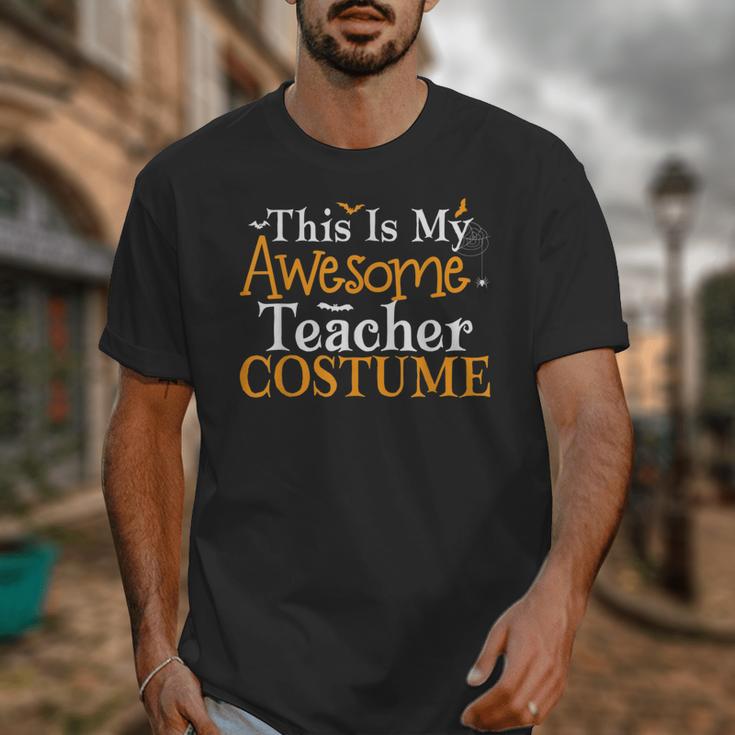 This Is My Awesome Teacher Costume Halloween Party Matching Unisex T-Shirt, funny design This Is My Awesome Teacher Costume Halloween Party Matching Unisex T-Shirt, funny design