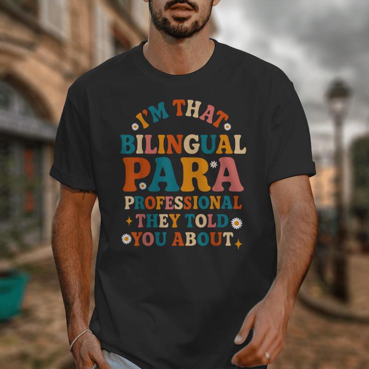 Bilingual Paraeducator Paraprofessional Parapro Teachers Unisex T-Shirt, funny design Bilingual Paraeducator Paraprofessional Parapro Teachers Unisex T-Shirt, funny design