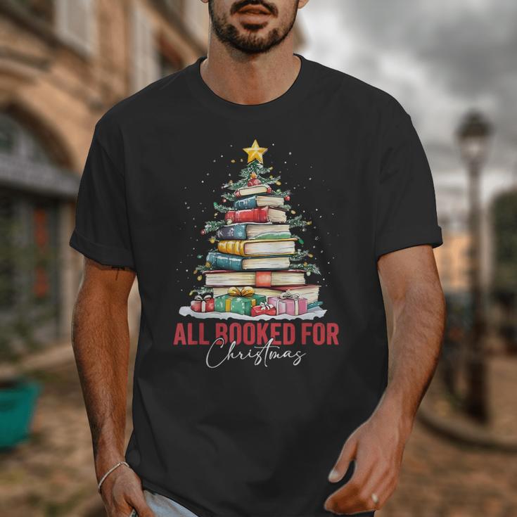 All Booked For Christmas Xmas Tree Teacher Holiday Pajamas Unisex T-Shirt, funny design All Booked For Christmas Xmas Tree Teacher Holiday Pajamas Unisex T-Shirt, funny design