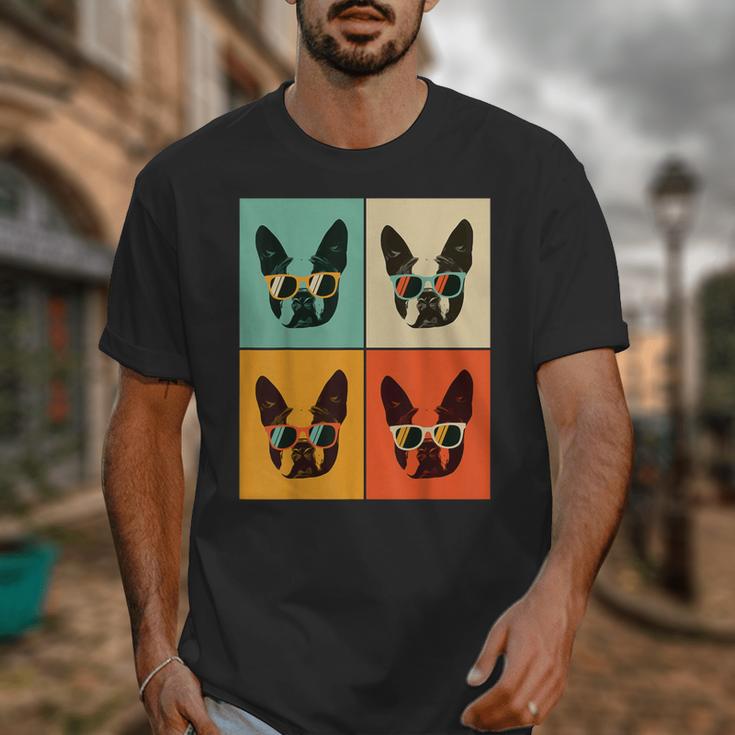 Bostie Dog Lover Boston Terrier With Sunglasses For Men Women Girls Kids Unisex T-Shirt, funny design