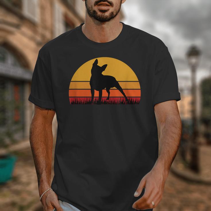 Boston Terrier Bostie Sunset Retro Dog Pet Mom Dad Unisex T-Shirt, Couple Gifts, Mom Gifts, Boston Terrier Dad Gifts, Boston Terrier Mom Gifts, funny design