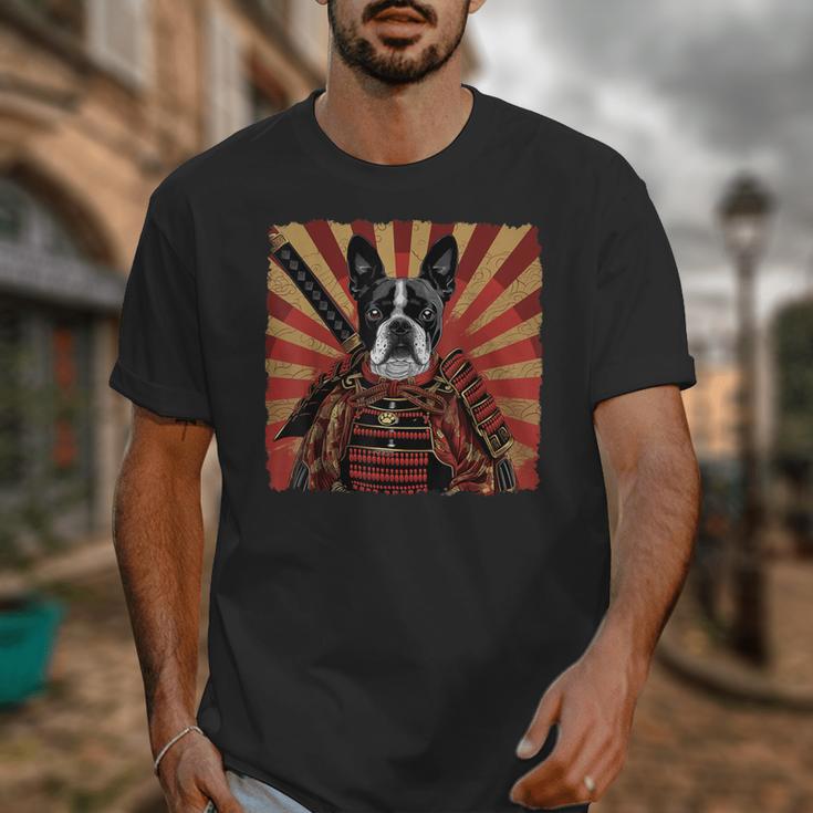 Boston Terrier Dog Japanese Art Samurai Ukiyo-e Unisex T-Shirt, funny design