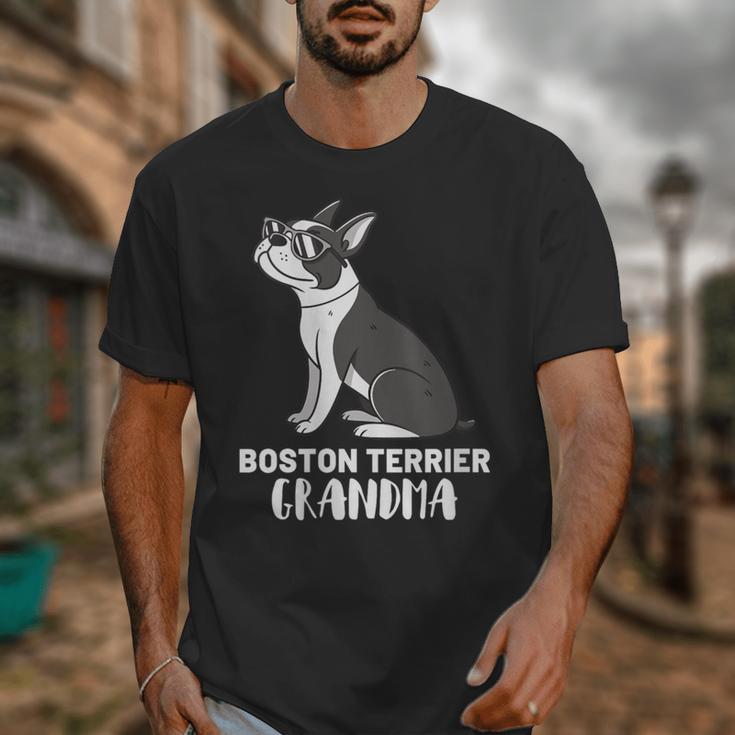 Boston Terrier Dog Owner Grandma Unisex T-Shirt, funny design