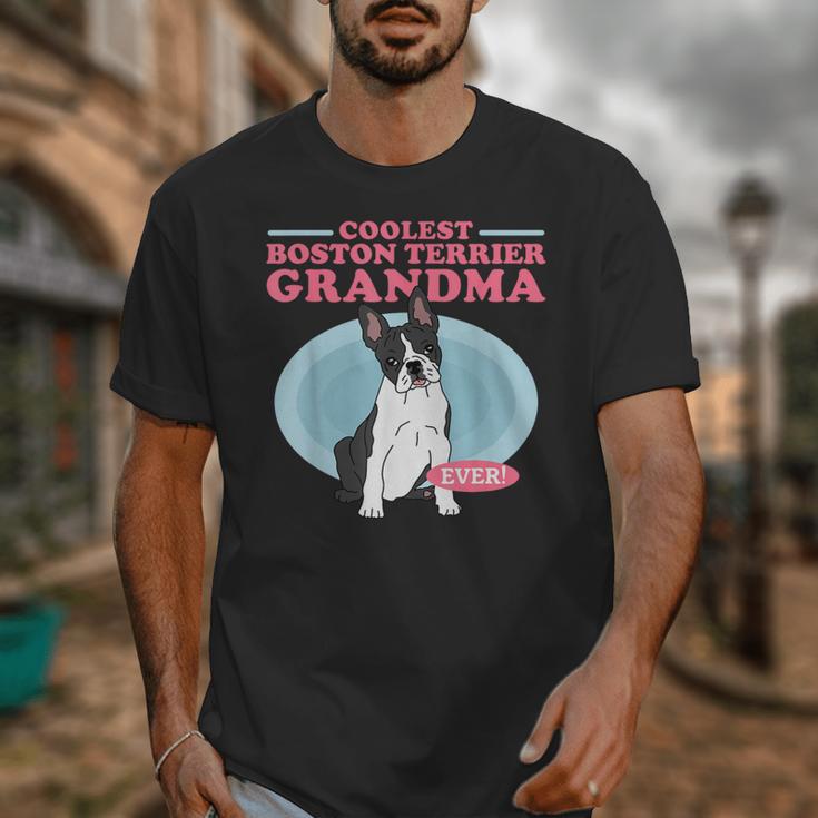 Boston Terrier Grandma Bostie Dog Owner Boston Terrier Men Women Unisex T-Shirt, funny design