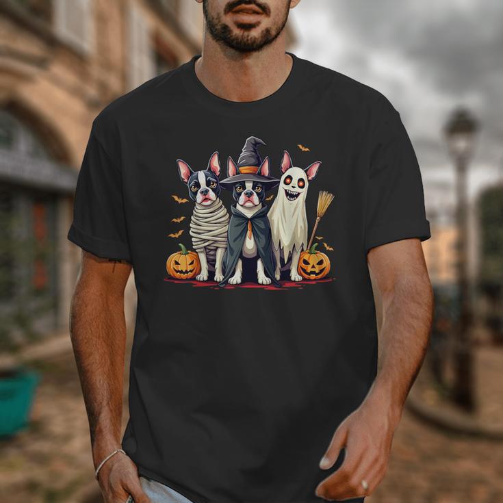 Boston Terrier Halloween Costume Mummy Witch Ghost Dog Lover For Men Women Kids Unisex T-Shirt, Boston Terrier Ghost Gifts, Boston Terrier Halloween Gifts, funny design