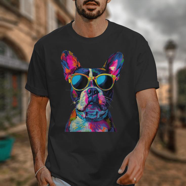 Boston Terrier Lovers Pop Art Boston Terrier Unisex T-Shirt, funny design