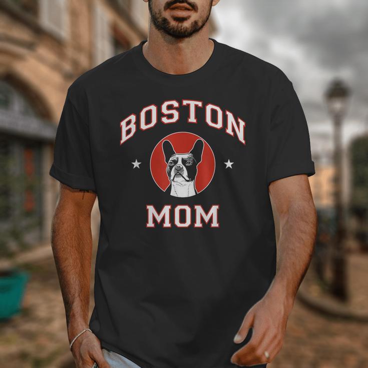 Boston Terrier Mom Dog Mother Unisex T-Shirt, Couple Gifts, Mom Gifts, Boston Terrier Mom Gifts, funny design