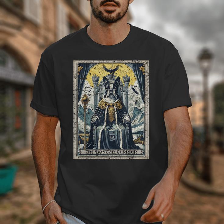 Boston Terrier Tarot Card Dog Unisex T-Shirt, Boston Terrier Tarot Gifts, funny design