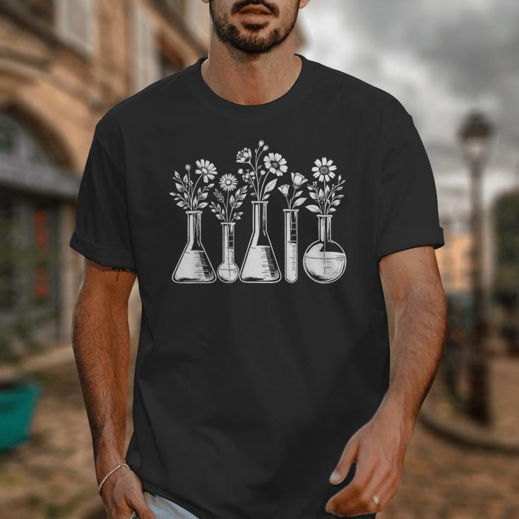 Botanical Beaker Science Teacher Floral Chemistry Lab Week Unisex T-Shirt, Science Teacher Gifts, funny design Botanical Beaker Science Teacher Floral Chemistry Lab Week Unisex T-Shirt, Science Teacher Gifts, funny design