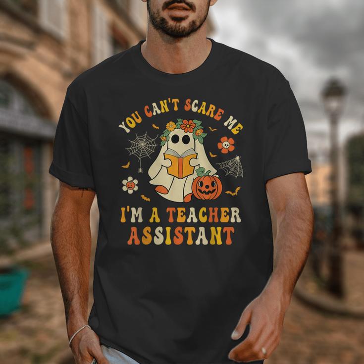 You Can't Scare Me I'm A School Teachers Assistant Halloween Unisex T-Shirt, funny design