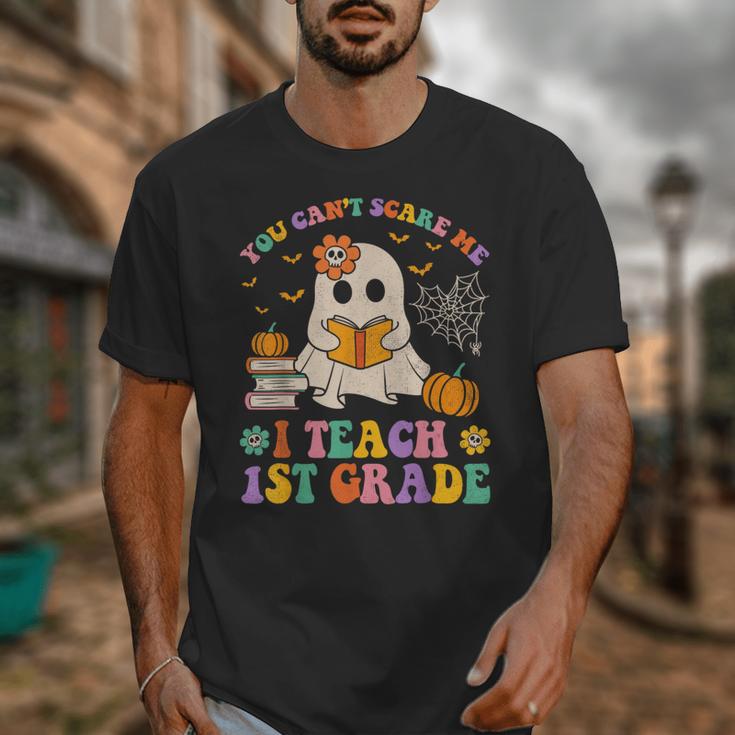 You Can't Scare Me I Teach 1st Grade Teacher Halloween Ghost Unisex T-Shirt, funny design You Can't Scare Me I Teach 1st Grade Teacher Halloween Ghost Unisex T-Shirt, funny design