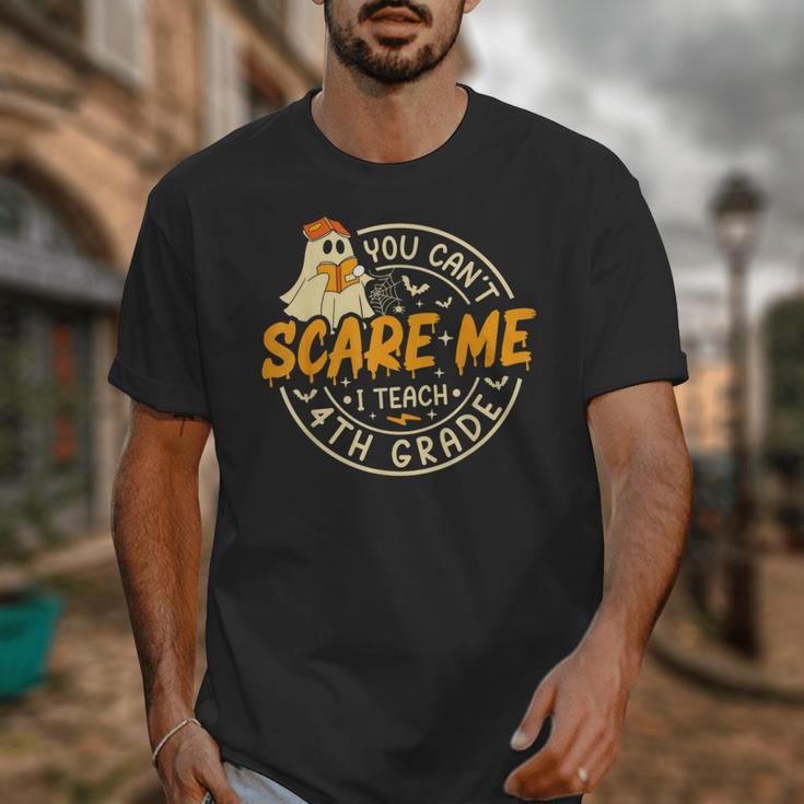 You Can't Scare Me I Teach 4th Grade Teacher Halloween Ghost Unisex T-Shirt, 4th Grade Teacher Gifts, funny design