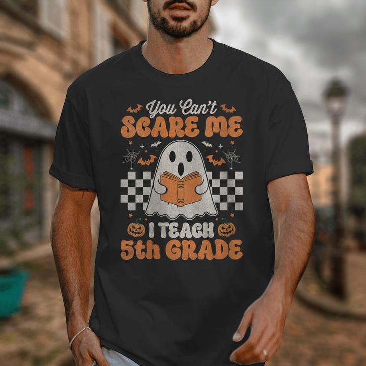 You Can't Scare Me I Teach 5th Grade Retro Teacher Halloween Unisex T-Shirt, funny design You Can't Scare Me I Teach 5th Grade Retro Teacher Halloween Unisex T-Shirt, funny design