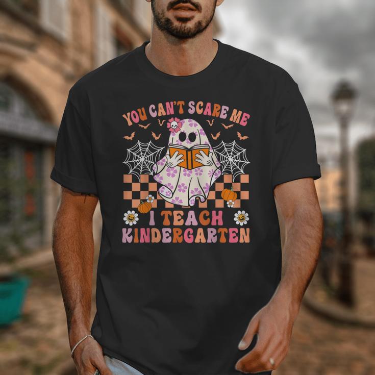 You Cant Scare Me I Teach Kindergarten Teacher Halloween Unisex T-Shirt, funny design