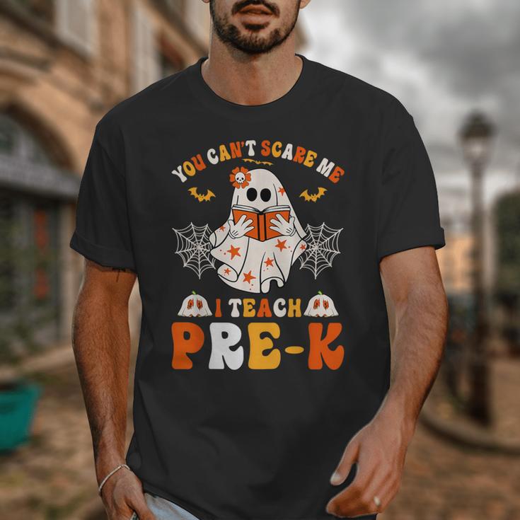 You Cant Scare Me I Teach Pre-K Teacher Halloween Unisex T-Shirt, funny design