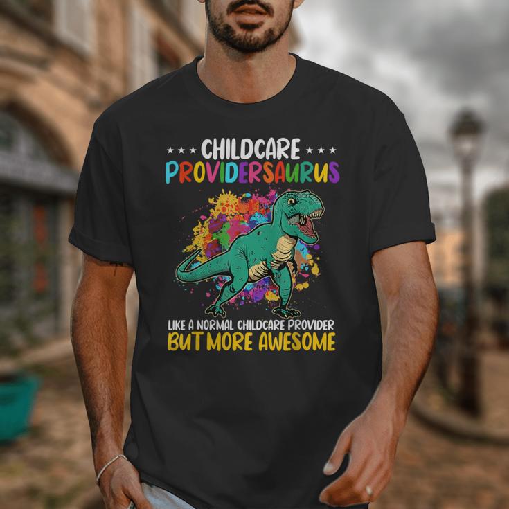 Childcare Providersaurus Daycare Teachers Unisex T-Shirt, funny design