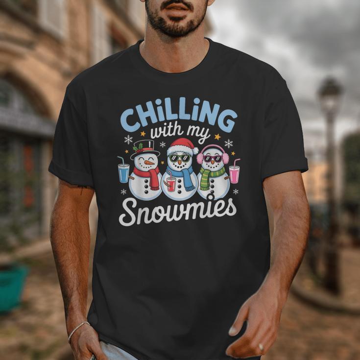 Chillin With My Snowmie Women Christmas Snowman Teacher Snow Unisex T-Shirt, funny design Chillin With My Snowmie Women Christmas Snowman Teacher Snow Unisex T-Shirt, funny design