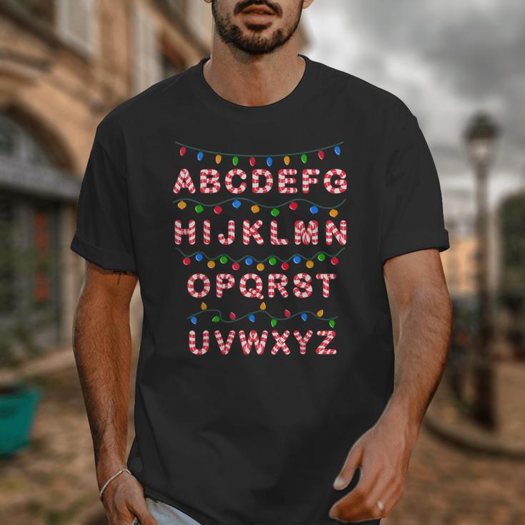 Christmas Alphabet Candy Cane Teachers Students Candy Cane For Men Women Kids Unisex T-Shirt, funny design Christmas Alphabet Candy Cane Teachers Students Candy Cane For Men Women Kids Unisex T-Shirt, funny design