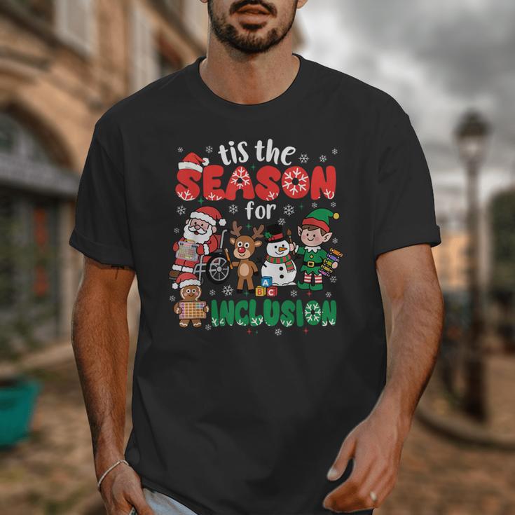 Christmas Sped Teacher Tis The Season For Inclusion Women Unisex T-Shirt, funny design