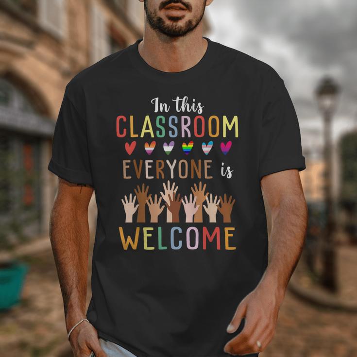 In This Classroom Everyone Is Welcome For Teacher Unisex T-Shirt, funny design In This Classroom Everyone Is Welcome For Teacher Unisex T-Shirt, funny design